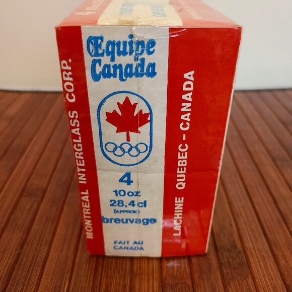 Vintage Team Canada 1976 Olympic Glasses - 2 Sets -Eight Glasses - Picture 11 of 13